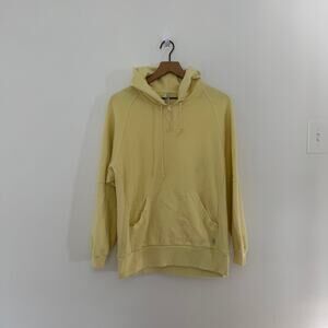 Free People Movement Oversize Yellow Cotton Hoodie Size Small